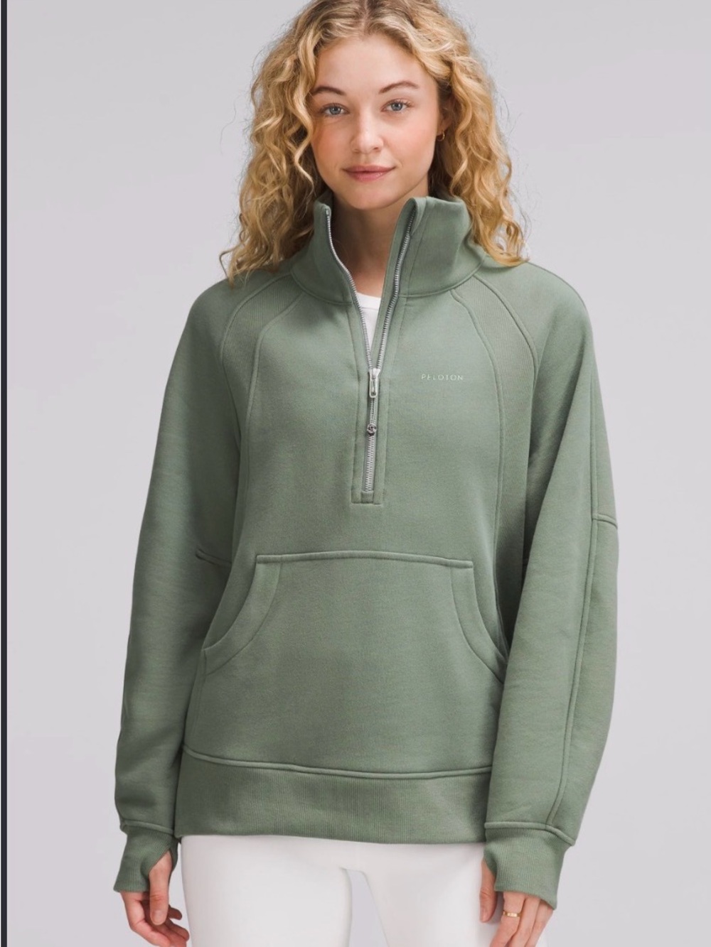 Lululemon scuba oversized funnel neck half zip SZ XL/XXL